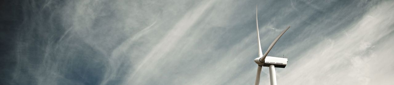 wind turbine and sky