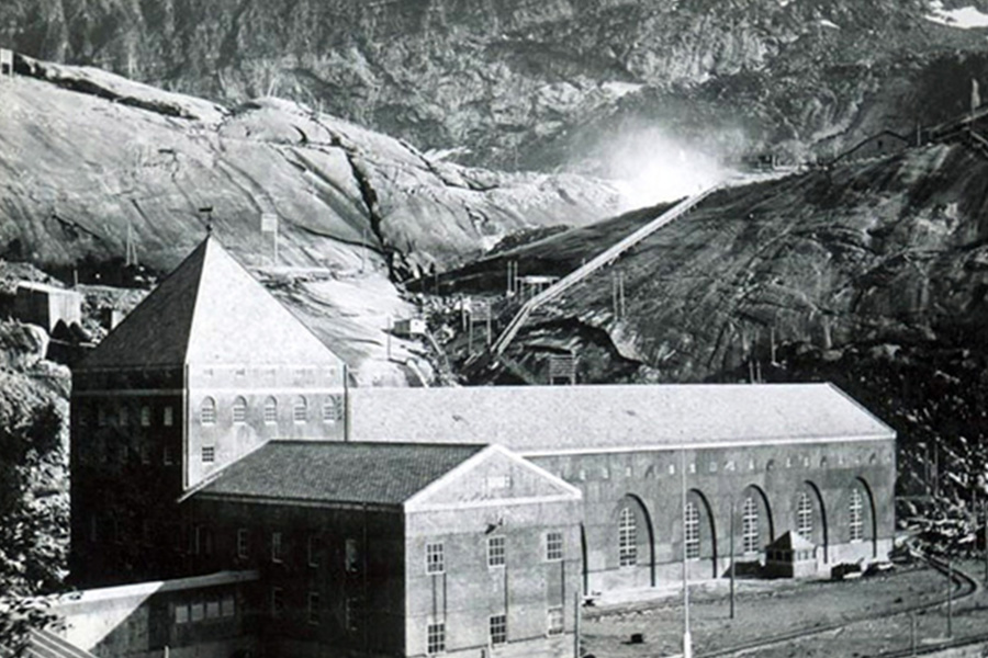 Glomfjord power plant, original building 