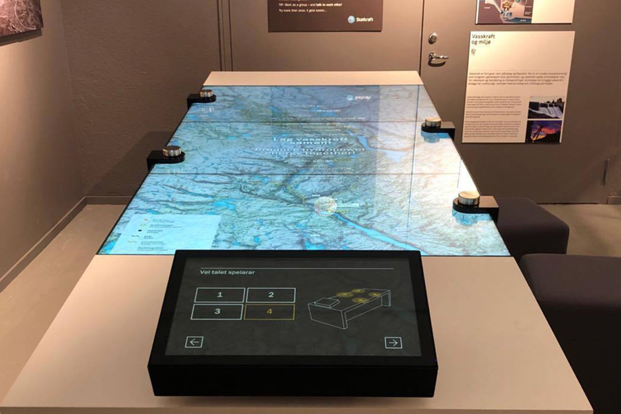 Interactive map at West Telemark Museum