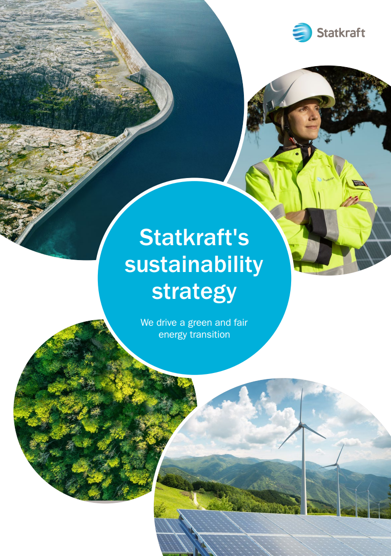 Front page of sustainability report 2023