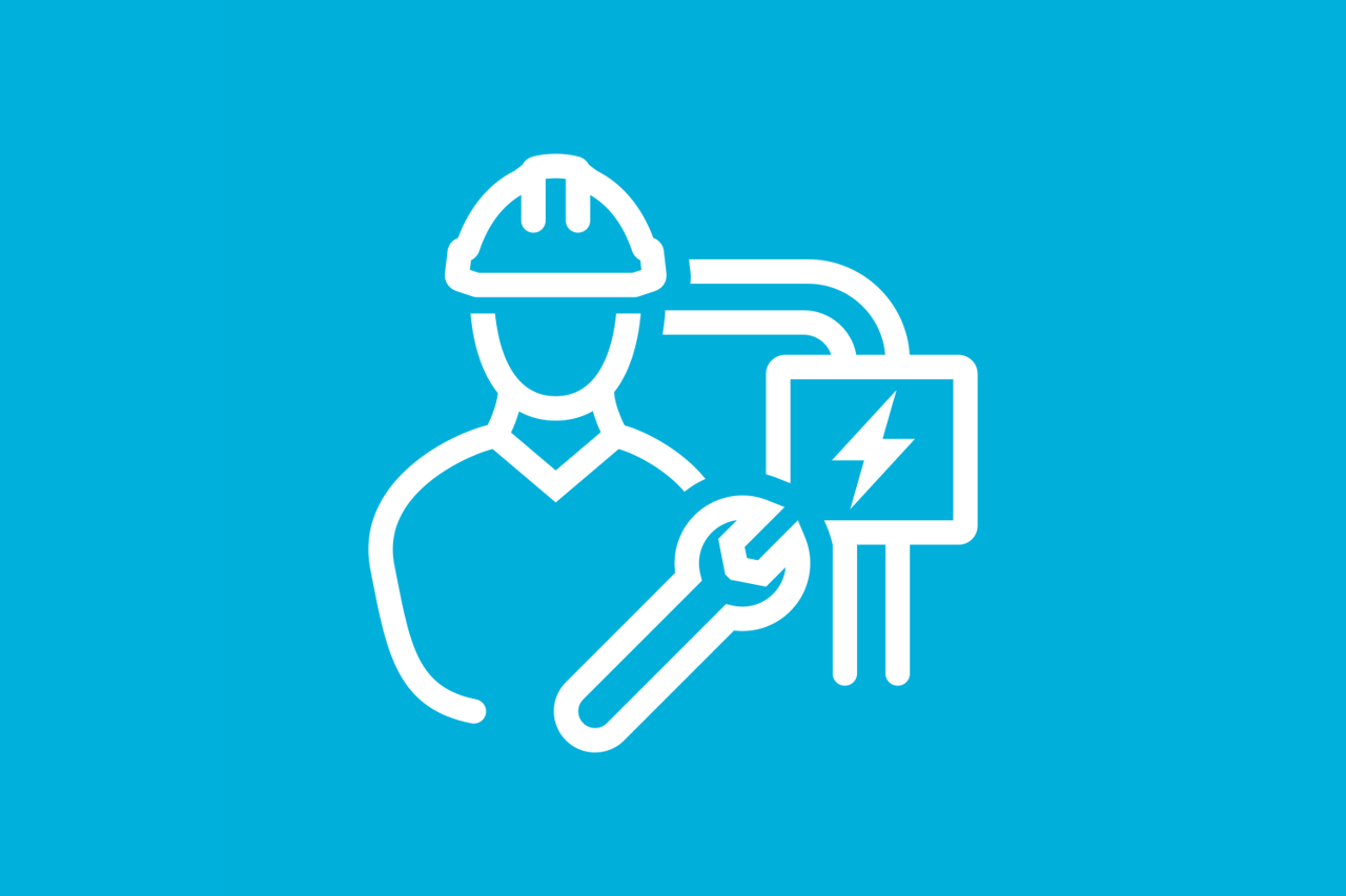 Icon representing our Life Saving rules for work with energised systems